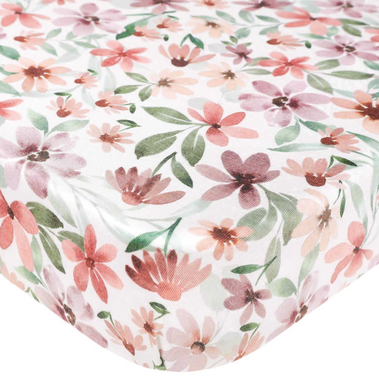 Premium Mini Crib Sheet- Natalie by Copper Pearl