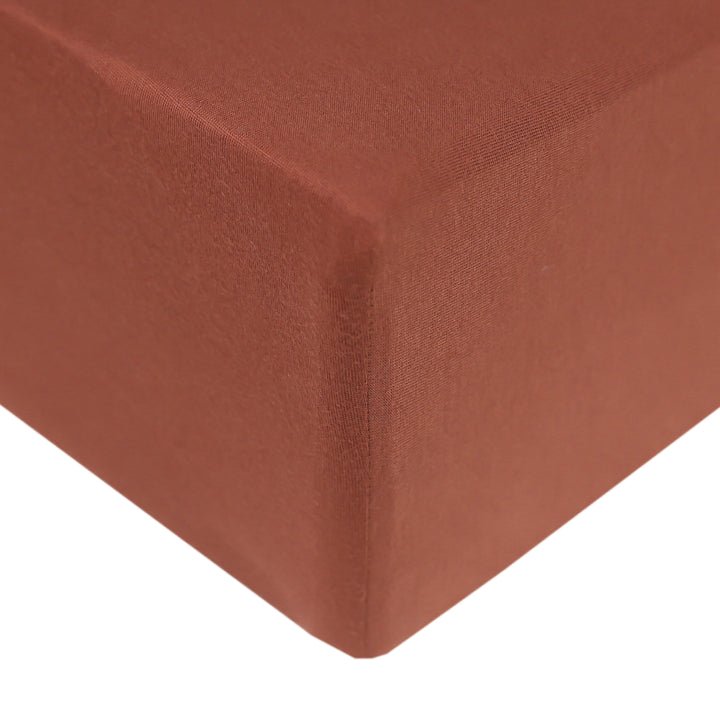 Premium Knit Fitted Crib Sheet in Moab by Copper Pearl