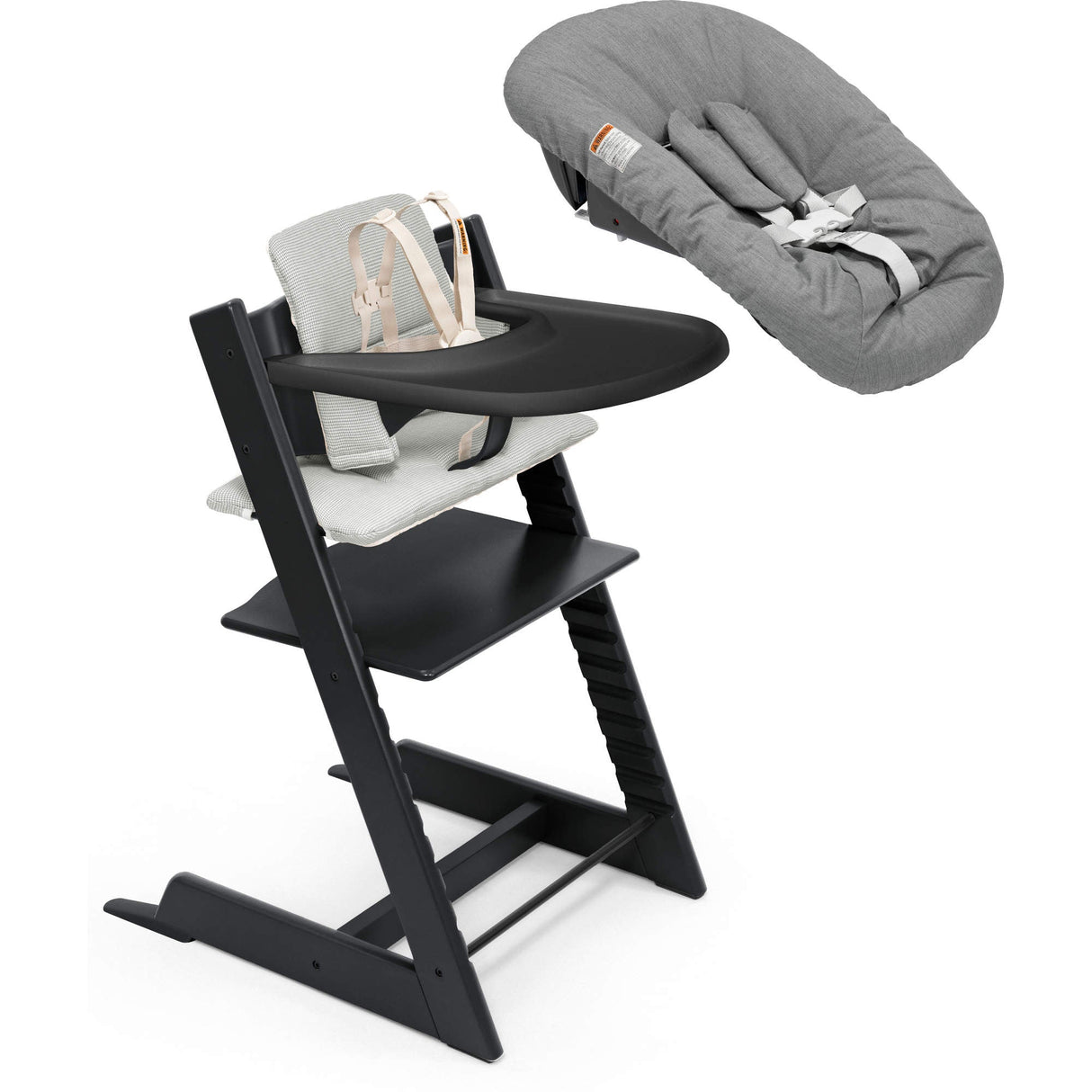 Stokke Tripp Trapp High Chair² with Cushion, Newborn Tray and Newborn Set