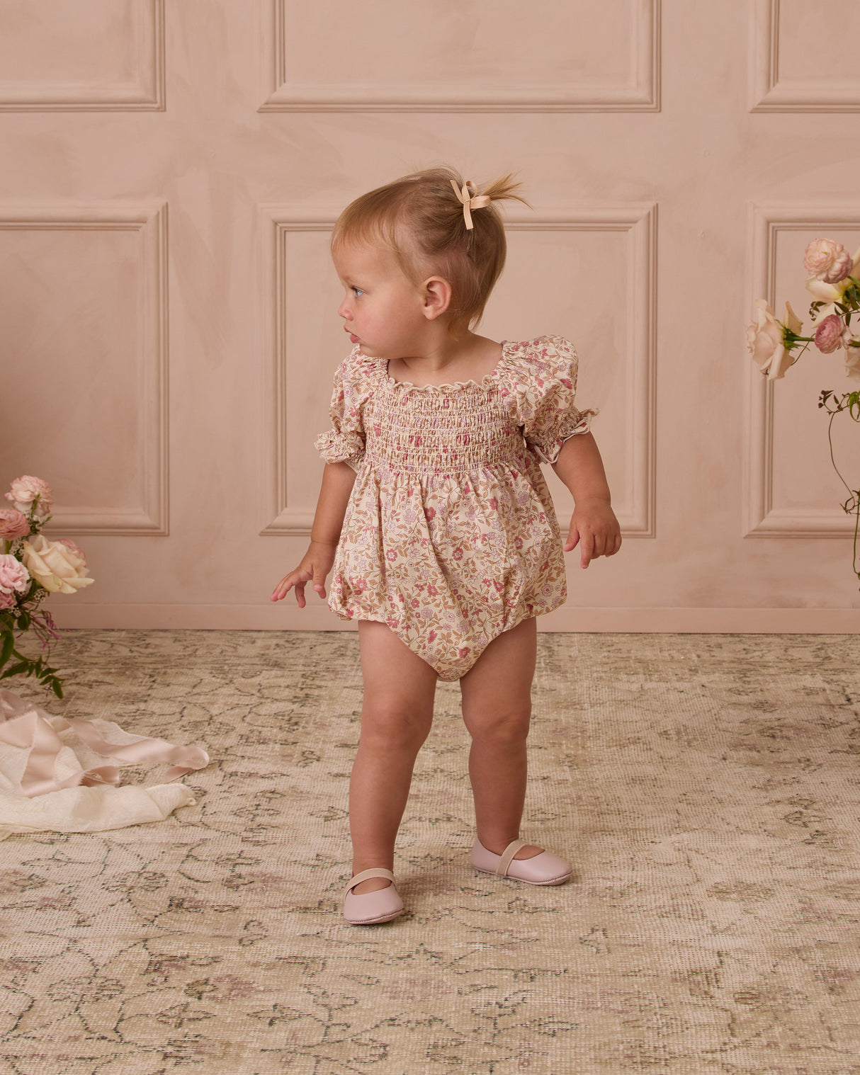 Hazel Romper | Blush Garden by Noralee