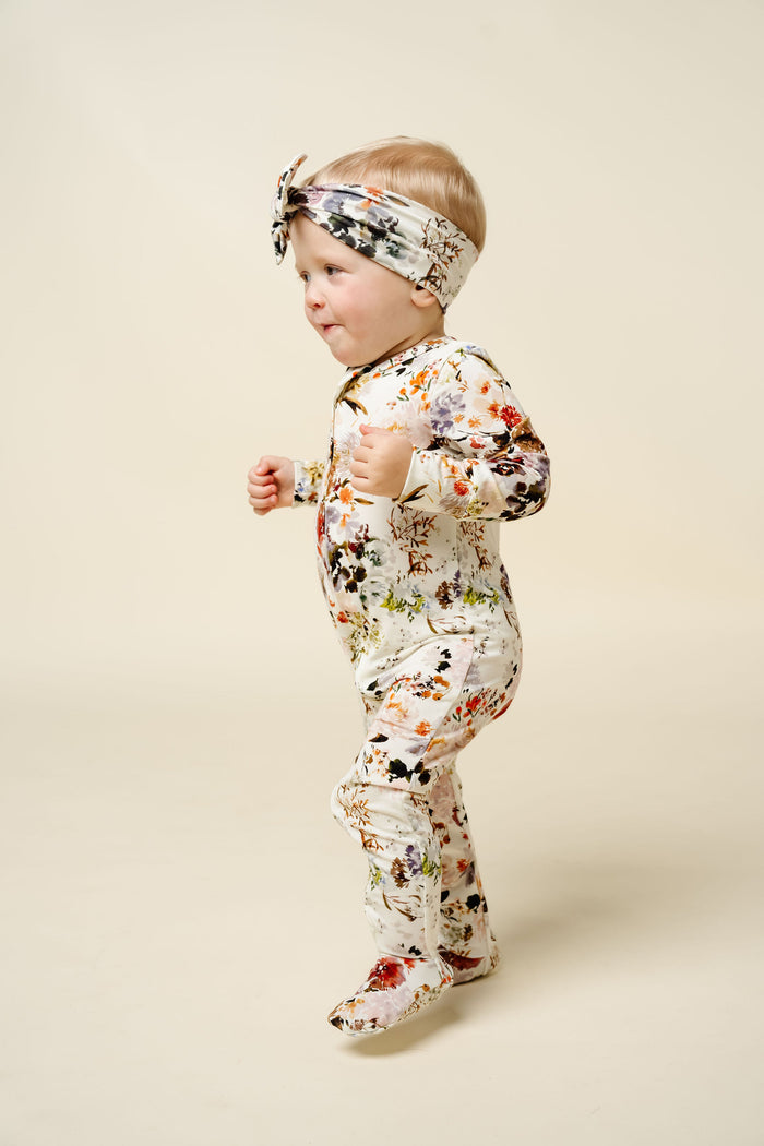 Nellie Zipper Footie by Lou Lou & Company