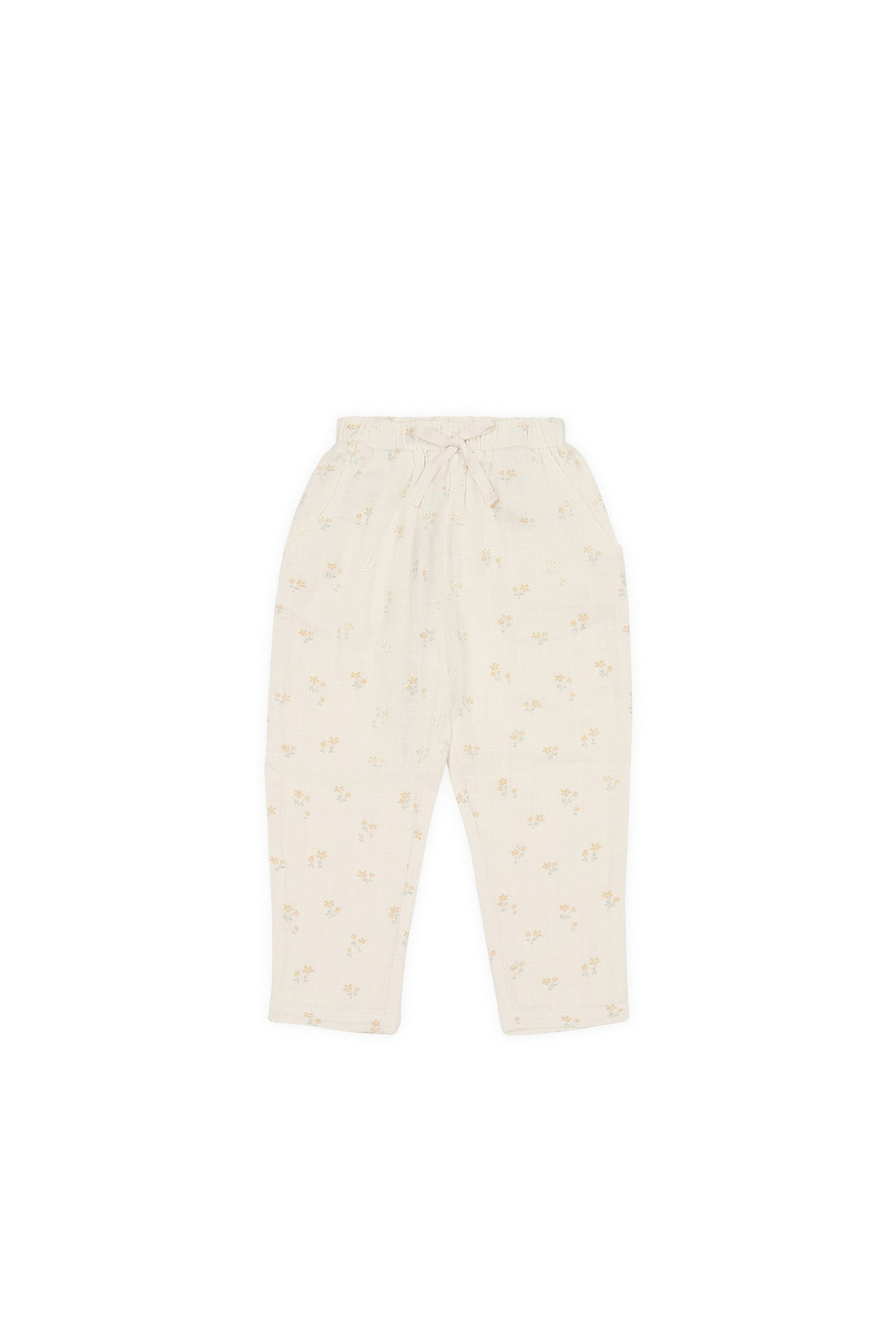 Organic Cotton Muslin Cordelia Pant - Pauline Chamomile by Jamie Kay