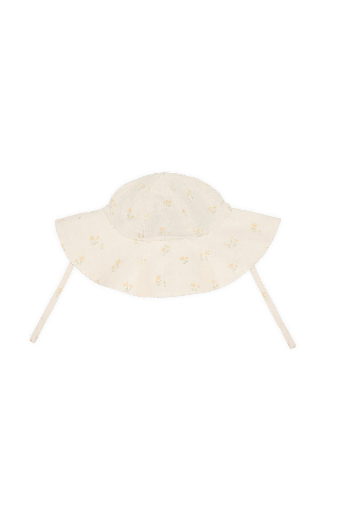 Organic Cotton Muslin Noelle Hat - Pauline Chamomile by Jamie Kay
