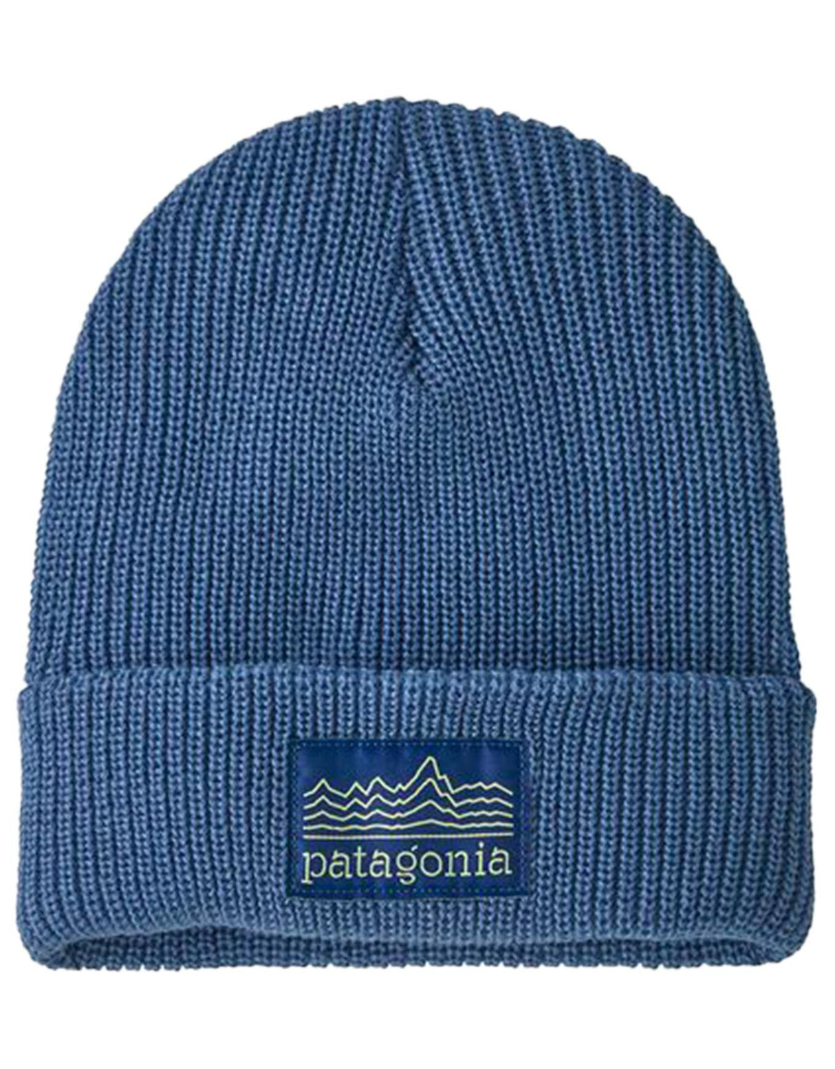 Kids' Logo Beanie- Strata Stencil: Barnacle Blue by Patagonia
