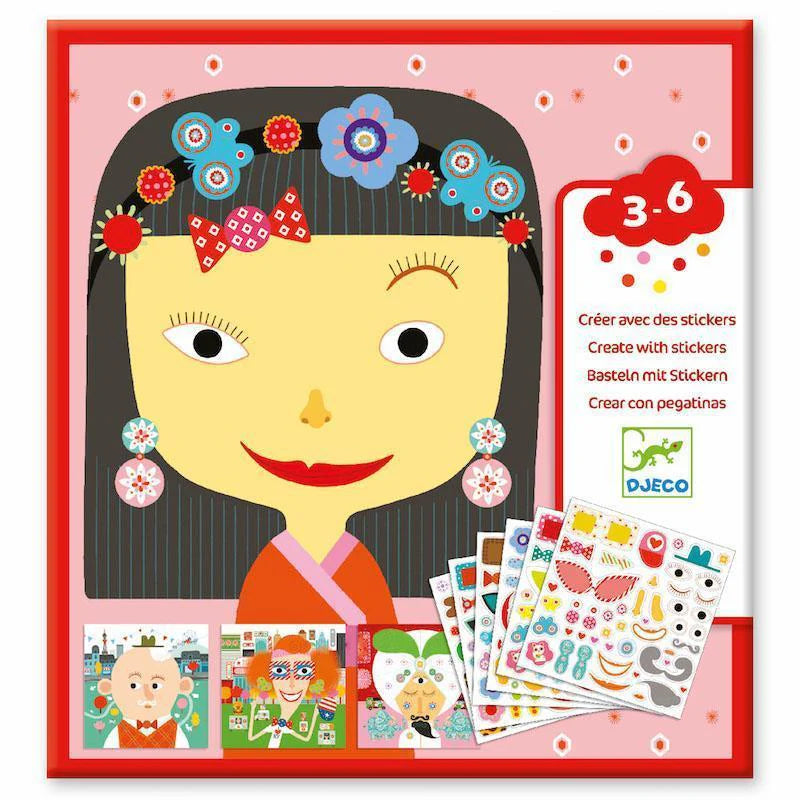 Sticker Kits - Make-A-Face by Djeco