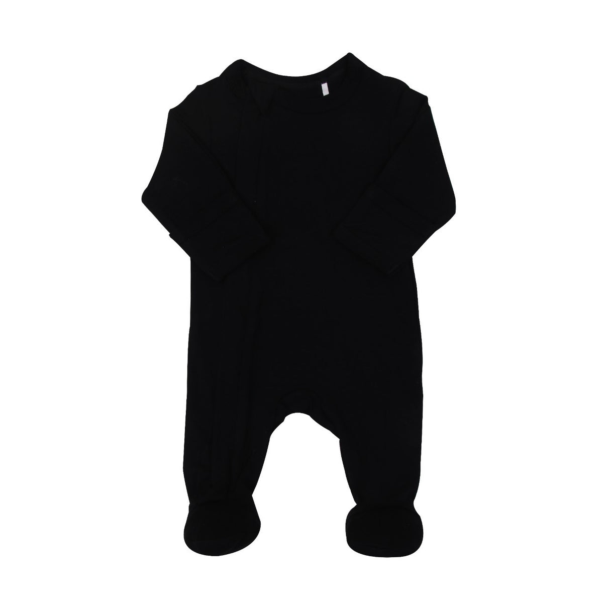 Neutral Modal Zipper Footie- Black by Coccoli