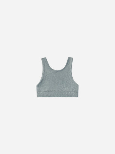 swift sports bra || heathered indigo by PLAY X PLAY