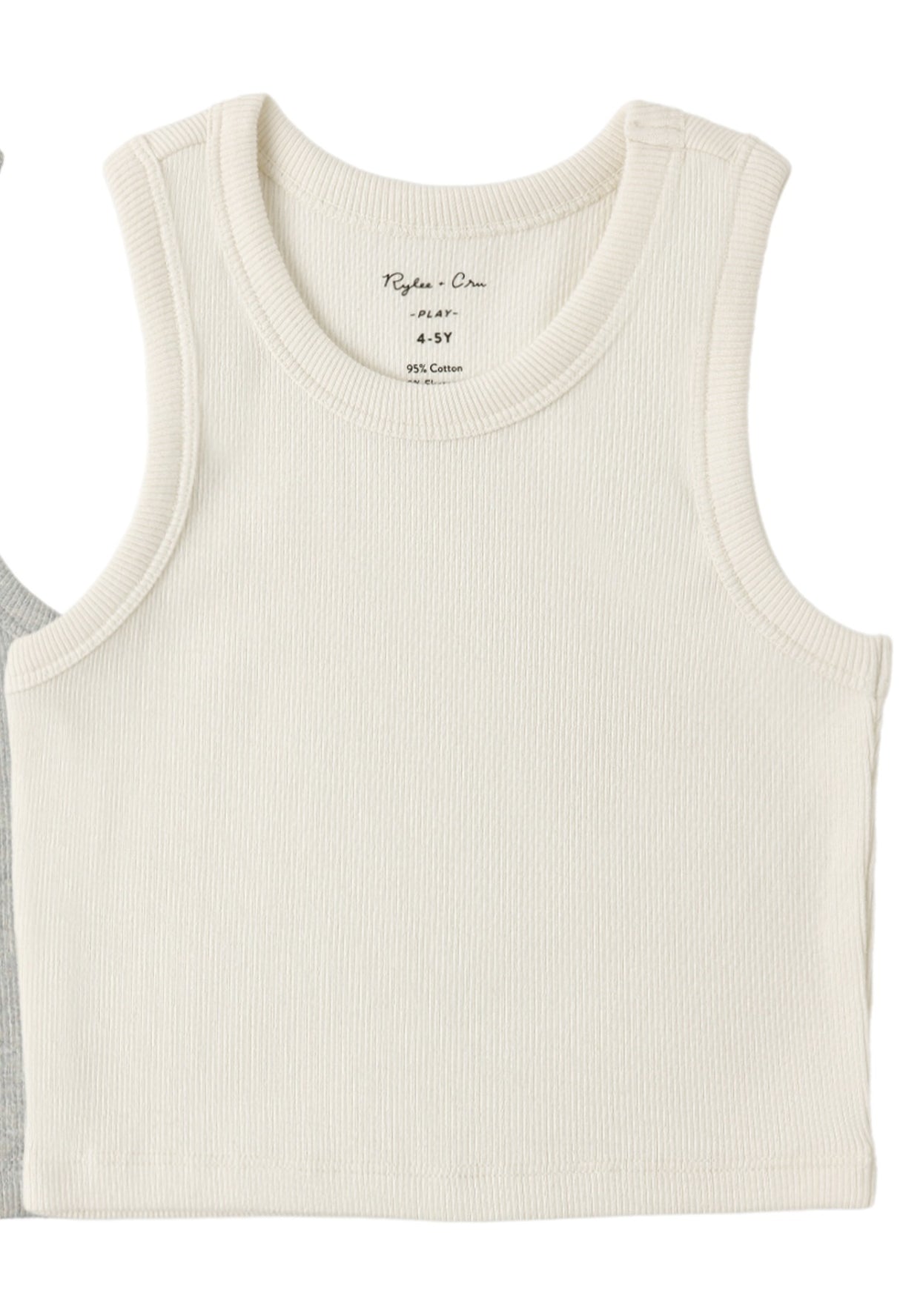 Ribbed Tank || Ivory by Rylee + Cru