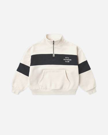 Panel Stripe Half Zip Outdoor Club by Rylee + Cru