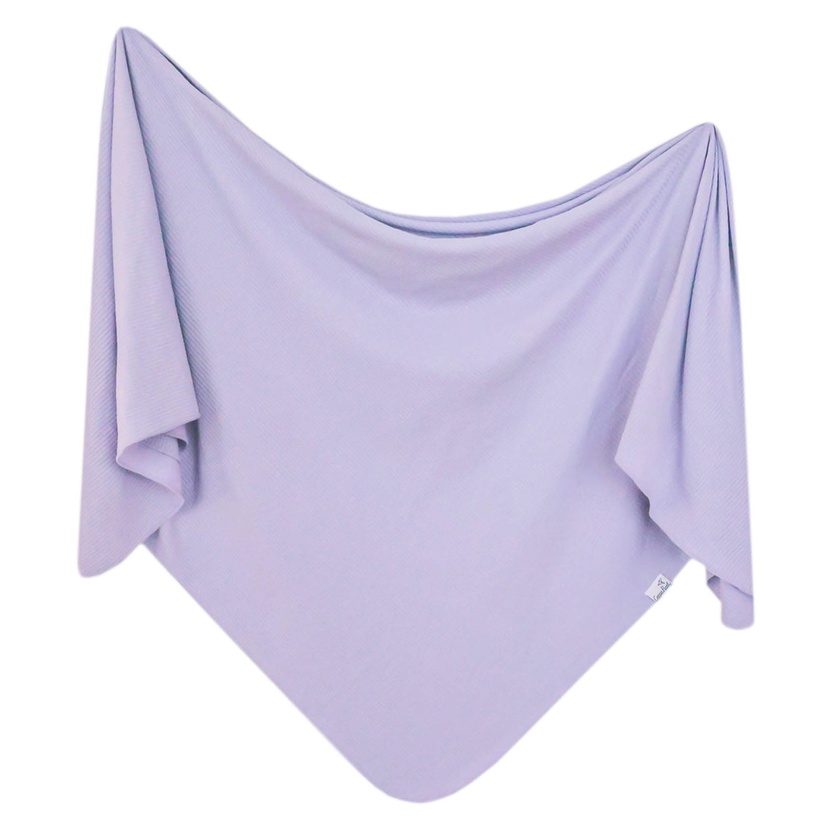 Rib Knit Swaddle Blanket - Periwinkle by Copper Pearl