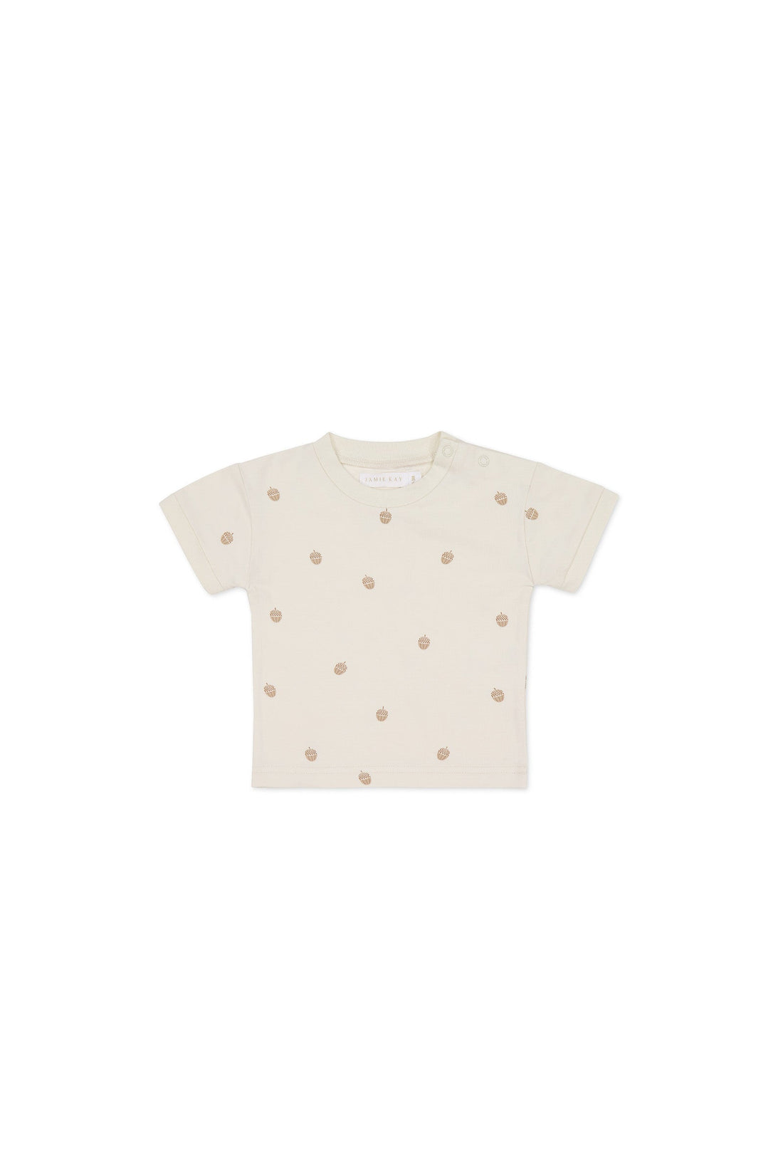 Pima Cotton Hunter Tee - Acorns Tofu by Jamie Kay