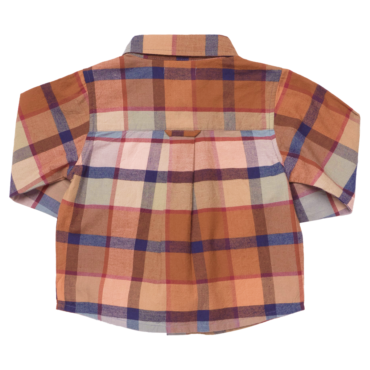 Boys Long Sleeve Jack Shirt- Hayride Plaid by Pink Chicken