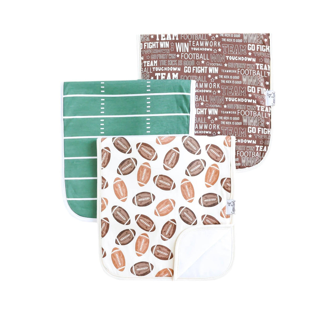 Premium Burp Cloths- Blitz by Copper Pearl