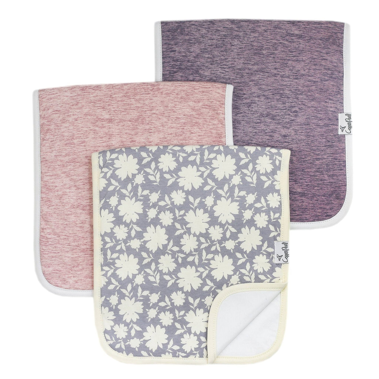 Premium Burp Cloths- Lacie by Copper Pearl