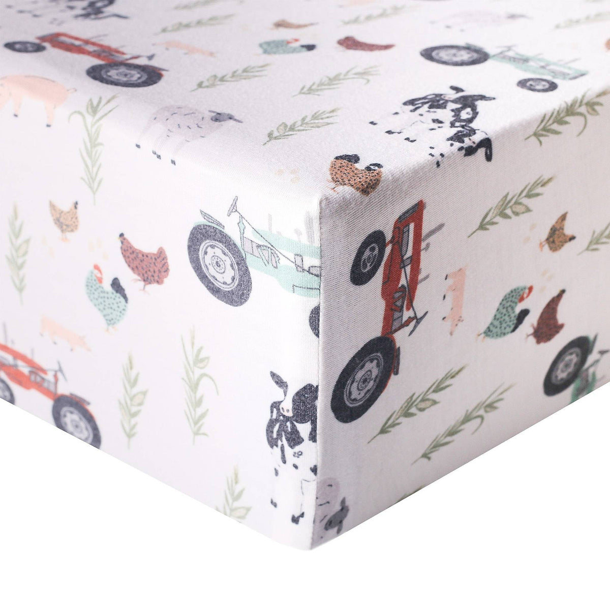 Knit Fitted Crib Sheet in Jo by Copper Pearl