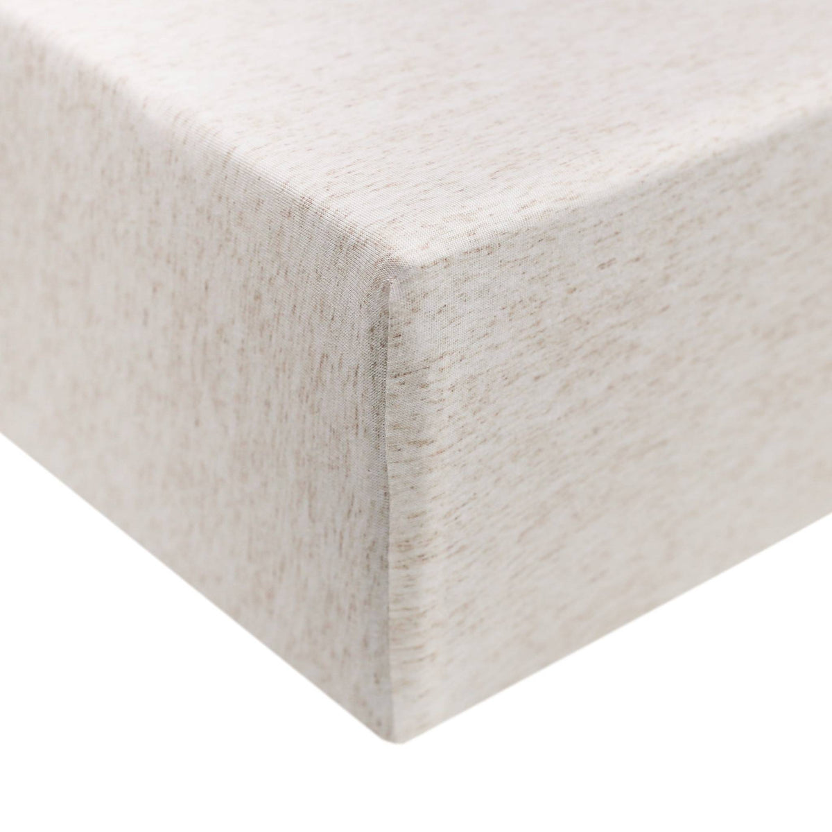 Fitted Crib Sheet in Oat by Copper Pearl