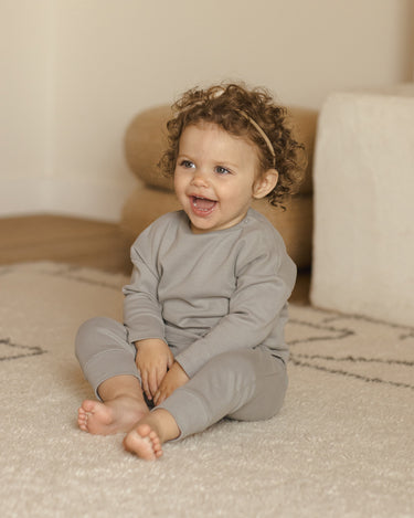 Long Sleeve Tee || Dusty Blue by Quincy Mae