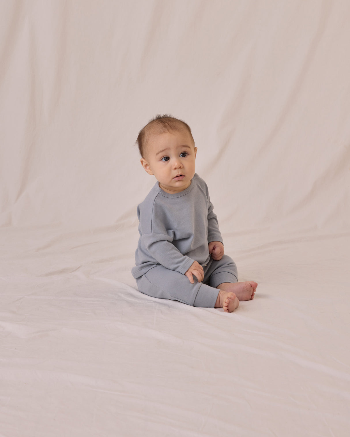 Drawstring Pant || Blue by Quincy Mae