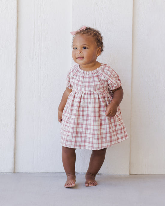 Bella Dress || Pink Plaid by Quincy Mae