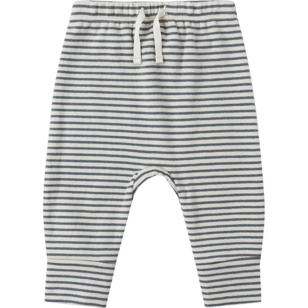 Drawstring Pant || Ocean Micro Stripe by Quincy Mae