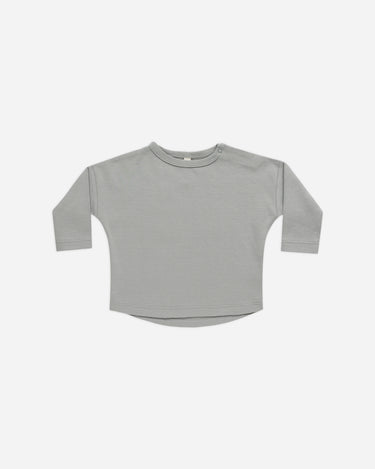 Long Sleeve Tee || Dusty Blue by Quincy Mae