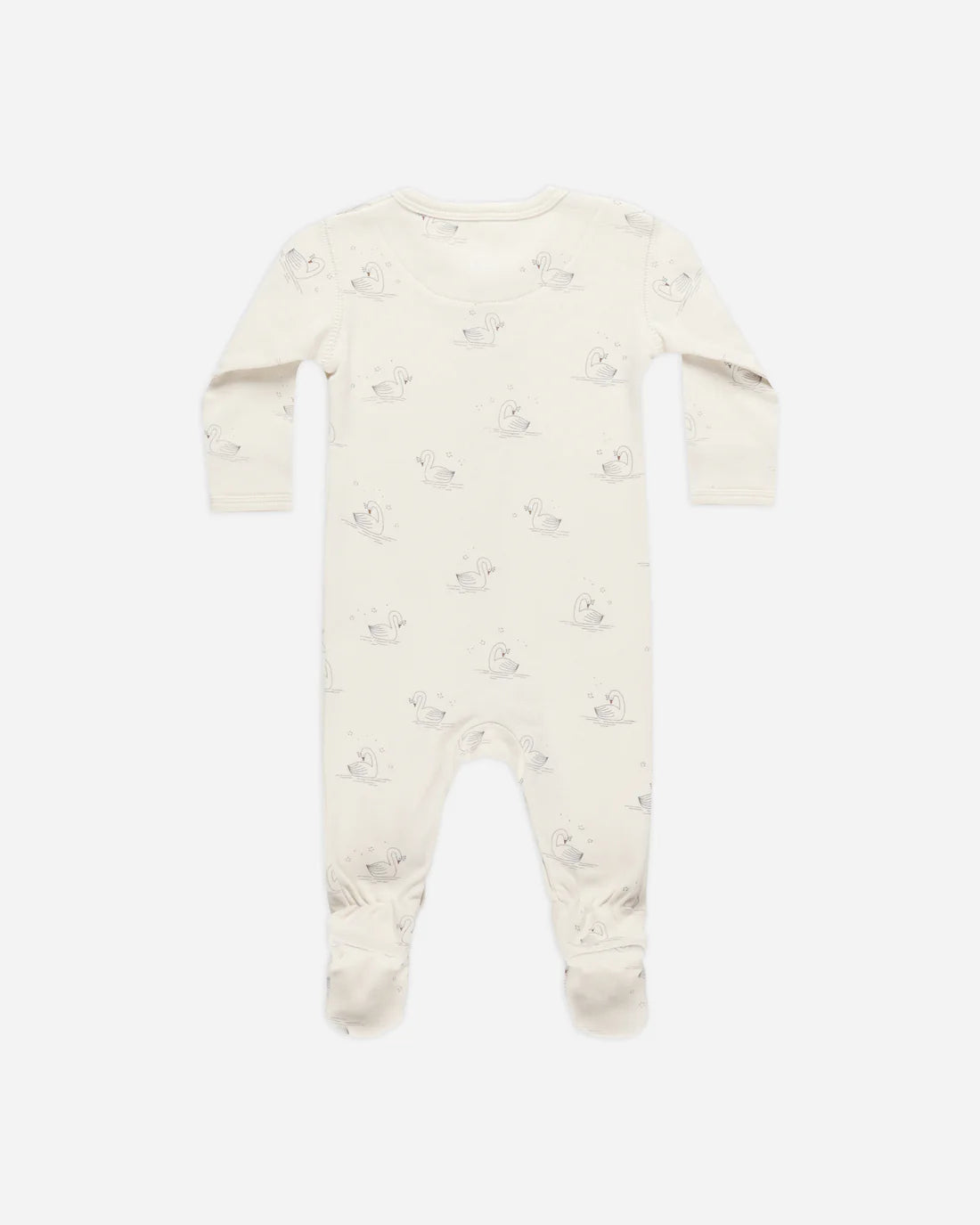 Full Snap Footie || Swans by Quincy Mae