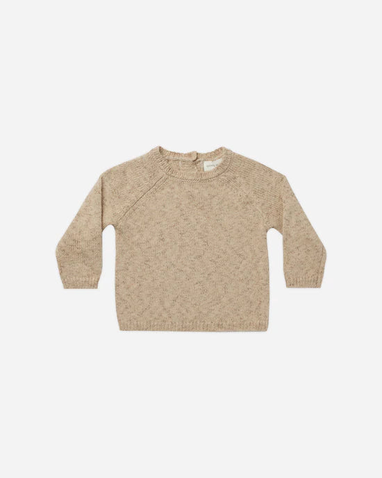 Knit Sweater || Latte Speckled by Quincy Mae