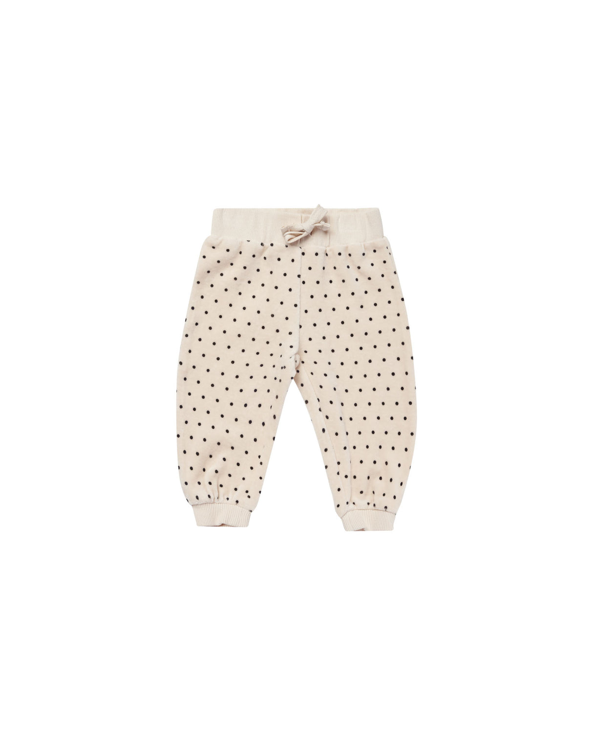 velour relaxed sweatpant || polka dot by Quincy Mae