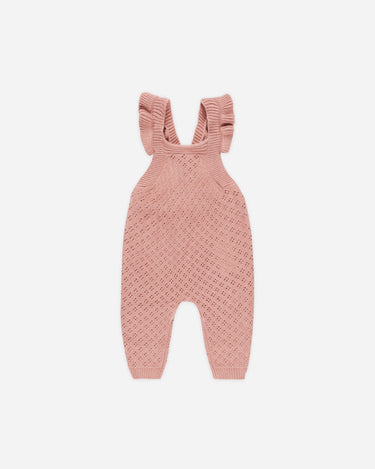 Pointelle Knit Overalls || Lipstick by Quincy Mae