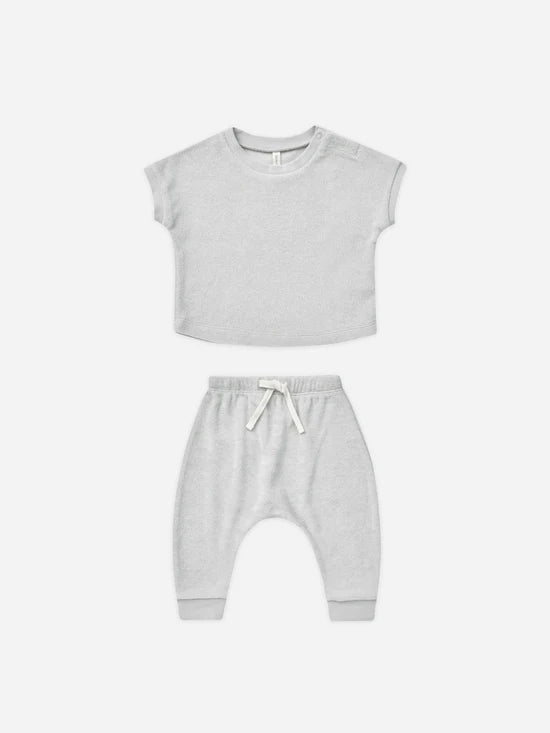 terry tee + pant set || cloud by Quincy Mae