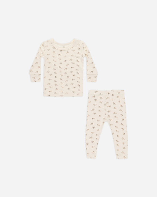 Bamboo Pajama Set || Holly Berry by Quincy Mae
