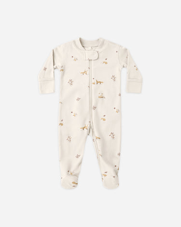 Zip Long Sleeve Sleeper Footie || Fox Land by Quincy Mae