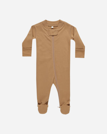 Zip Long Sleeve Sleeper Footie || Golden by Quincy Mae
