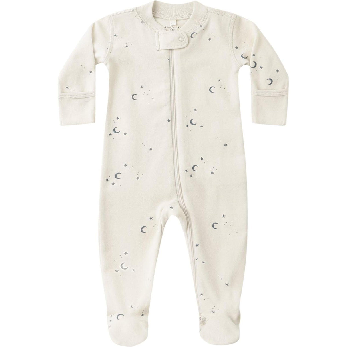 Quincy Mae Zip Long Sleeve Sleeper Footie || Moons