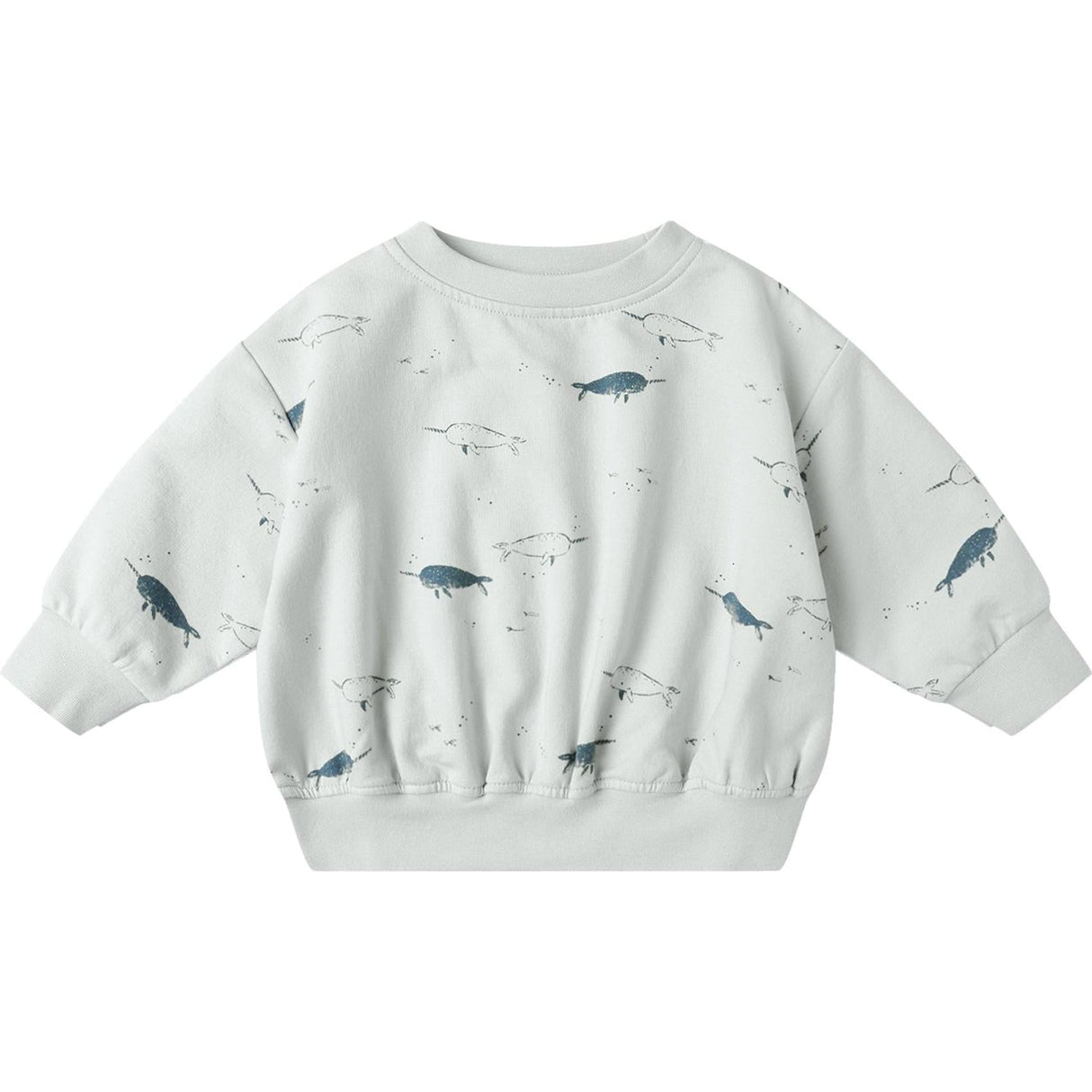 Quincy Mae Relaxed Fleece Sweatshirt || Narwhals