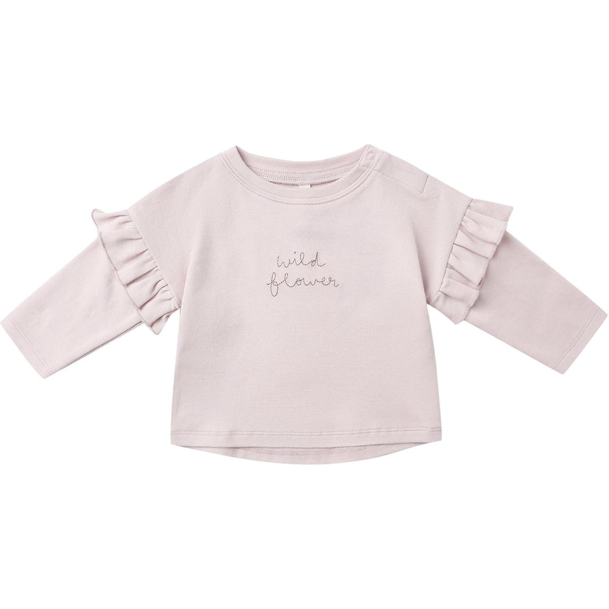 Quincy Mae Ruffle Long Sleeve Tee || Wild Flower