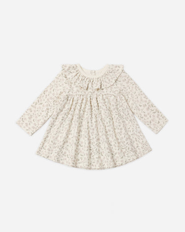 Ruffle Collar Jersey Dress || Floret by Quincy Mae