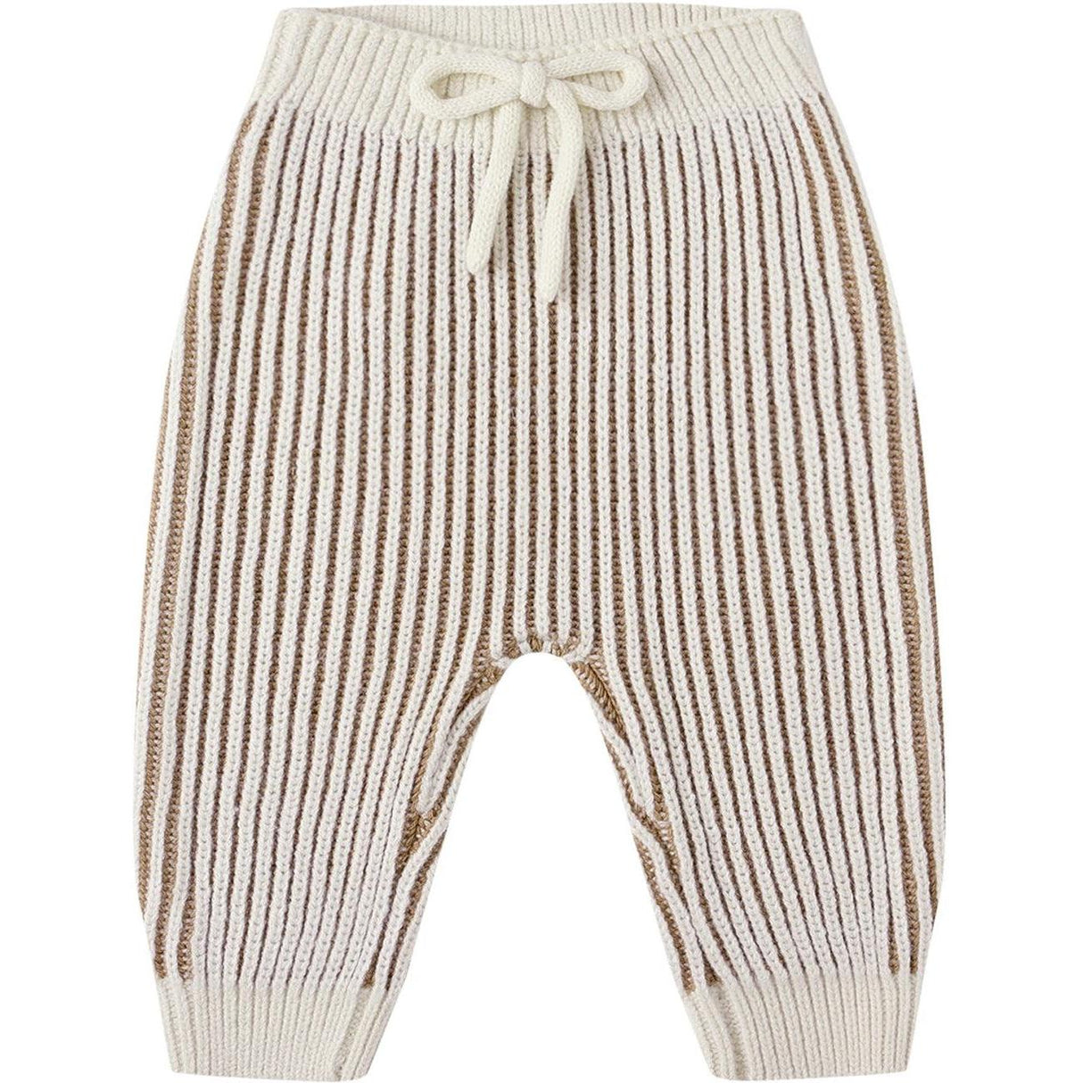 Quincy Mae Chunky Knit Pant || Gold