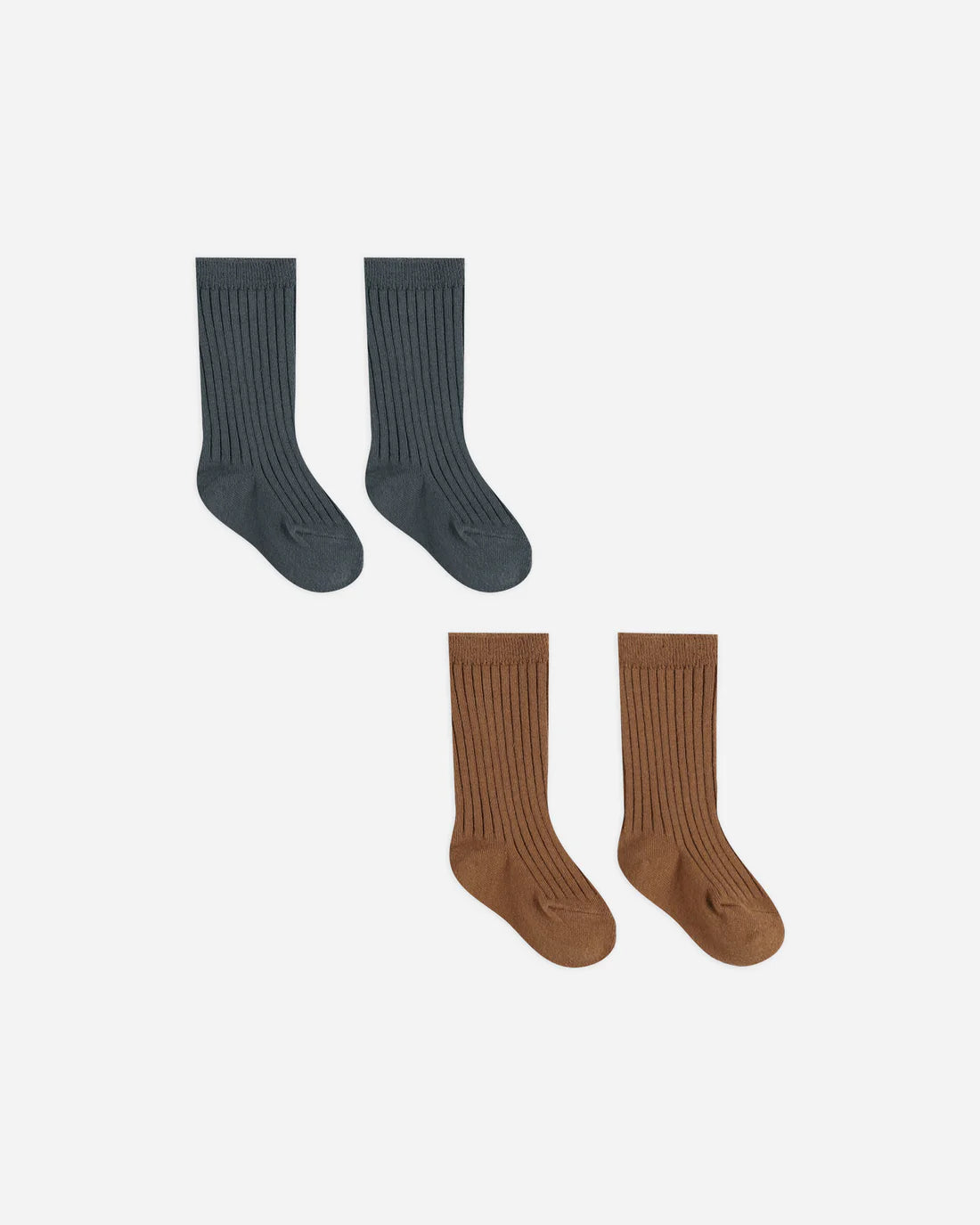 Socks Set || Indigo, Cinnamon by Quincy Mae