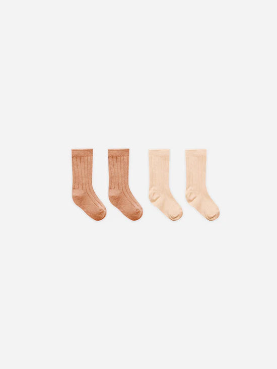 sock set || melon, shell by Quincy Mae