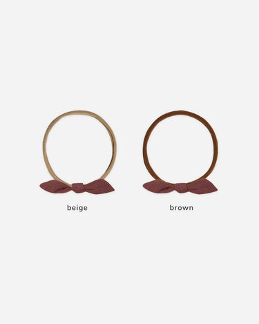 Little Knot Headband || Black Cherry by Quincy Mae