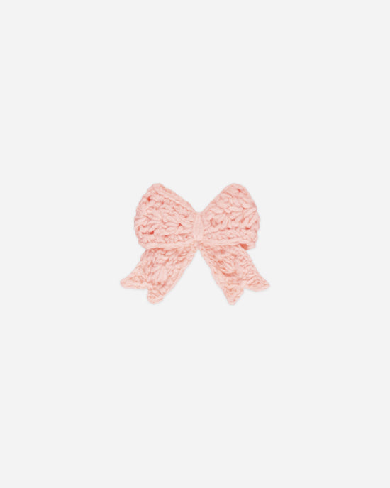 Crochet Bow || Bubblegum by Quincy Mae
