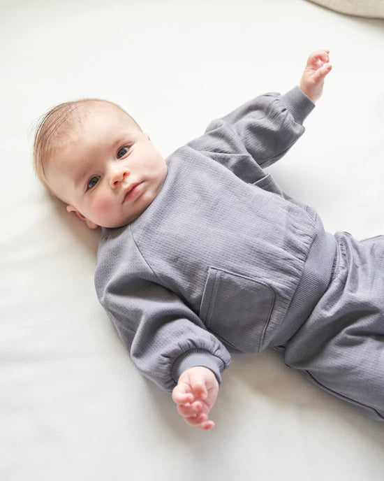 Pocket Sweatshirt || Navy by Quincy Mae