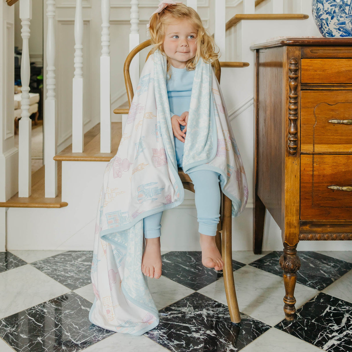 Three-Layer Quilt- Princess Palaces by Copper Pearl