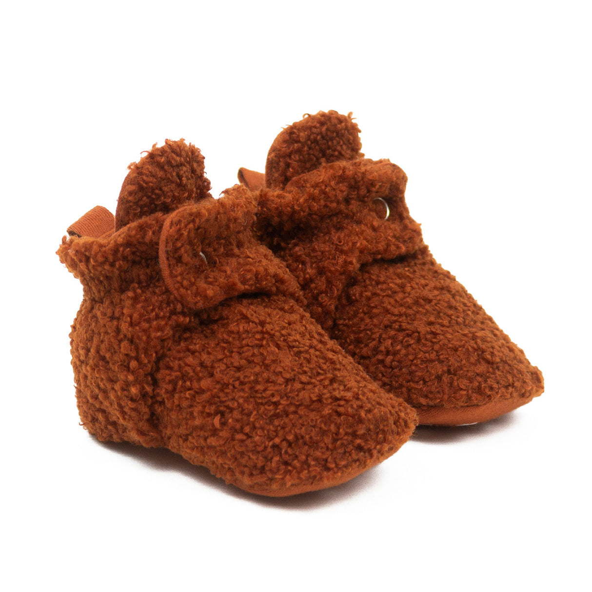 Sherpa Snap Booties Ginger by Robeez