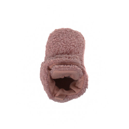 Sherpa Snap Booties Light Pink by Robeez