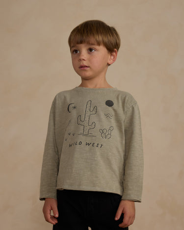 Raw Edge Long Sleeve Tee || Wild West by Rylee + Cru