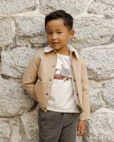 Raw Edge Long Sleeve Tee || Truck by Rylee + Cru