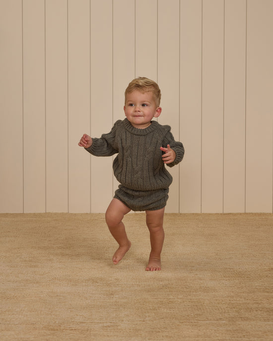 Cable-Knit Sweater || Forest by Rylee + Cru