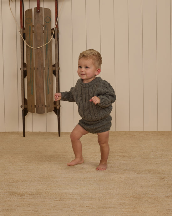 Cable-Knit Sweater || Forest by Rylee + Cru